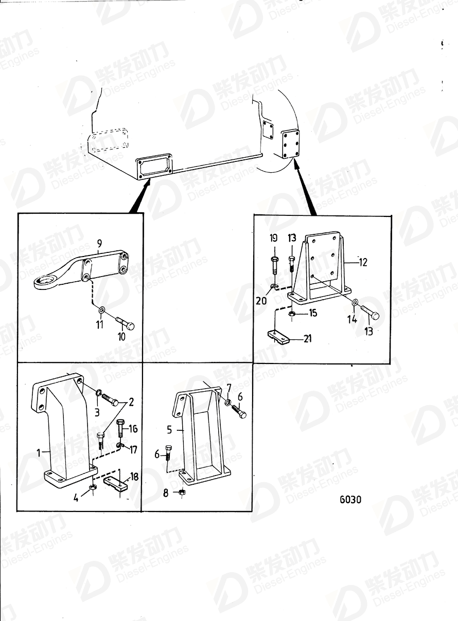 VOLVO Lock nut 950356 Drawing